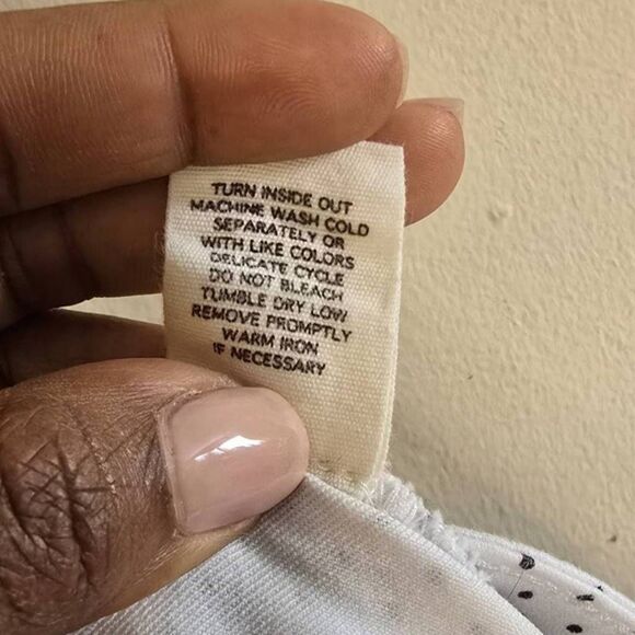 Andrea Jovine Polka Dot Skinny Jeans Women's Size 8 White Black Stretch Denim - Picture 8 of 15